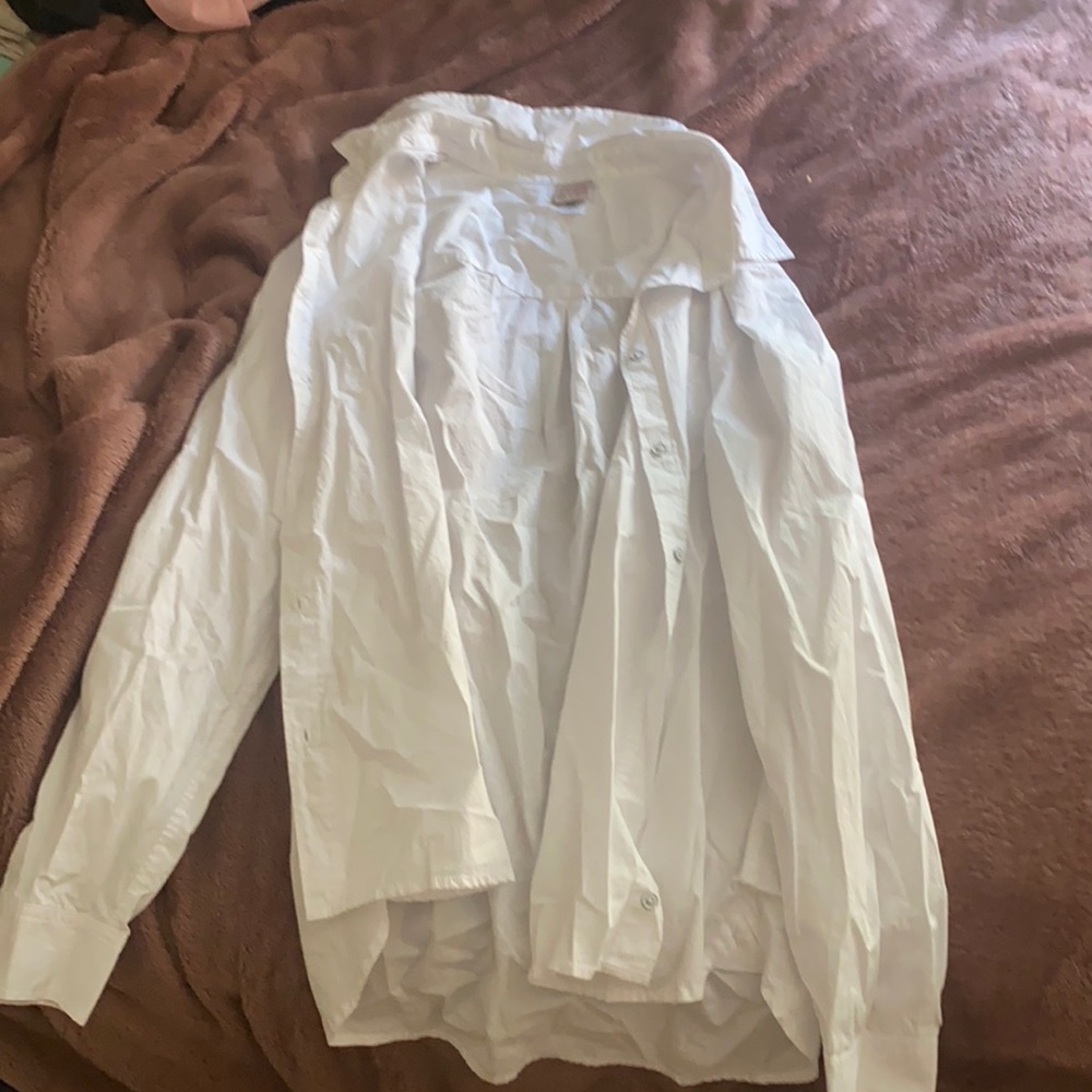 White button up large good condition
